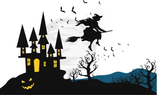 万圣节节日卡通素材城堡