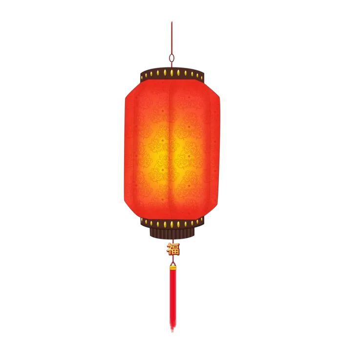 新年元素梅花冬天春节新年中国风灯笼