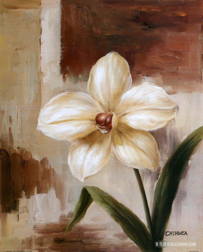 唯美花卉花束艺术装饰画