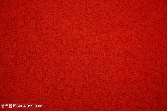 红色毛绒地毯