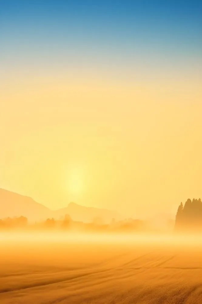 山脉蓝天渐变大气背景(2400x3600)
