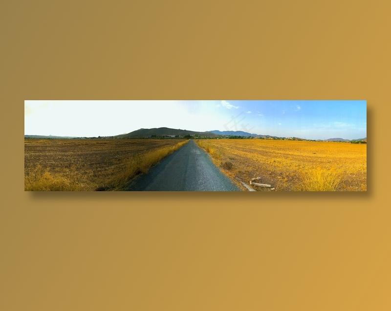 平原笔直公路图片