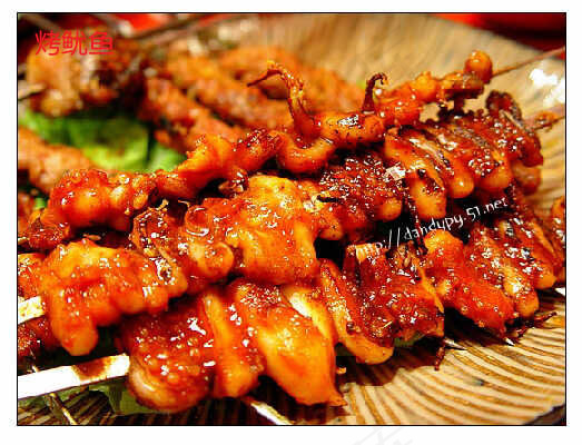 烧鱿鱼美食元素菜品