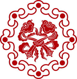 红色喜庆简约风传统吉祥纹样纹路纹理免扣PNG素材图片 (19)