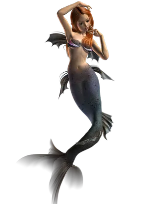 16 (7)免抠 设计 元素 二次元 美人鱼