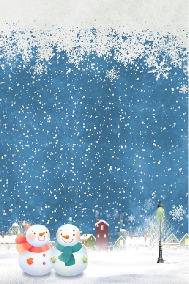圣诞节雪花装饰风景