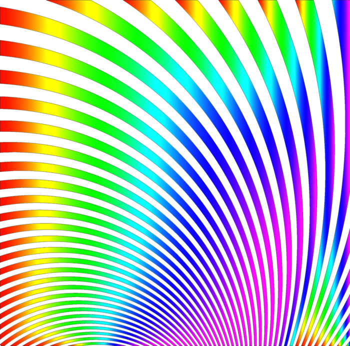 科技kv主视觉彩色线条光芒