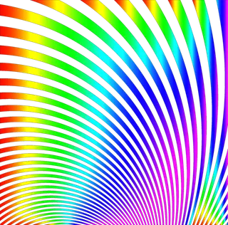 科技kv主视觉彩色线条光芒