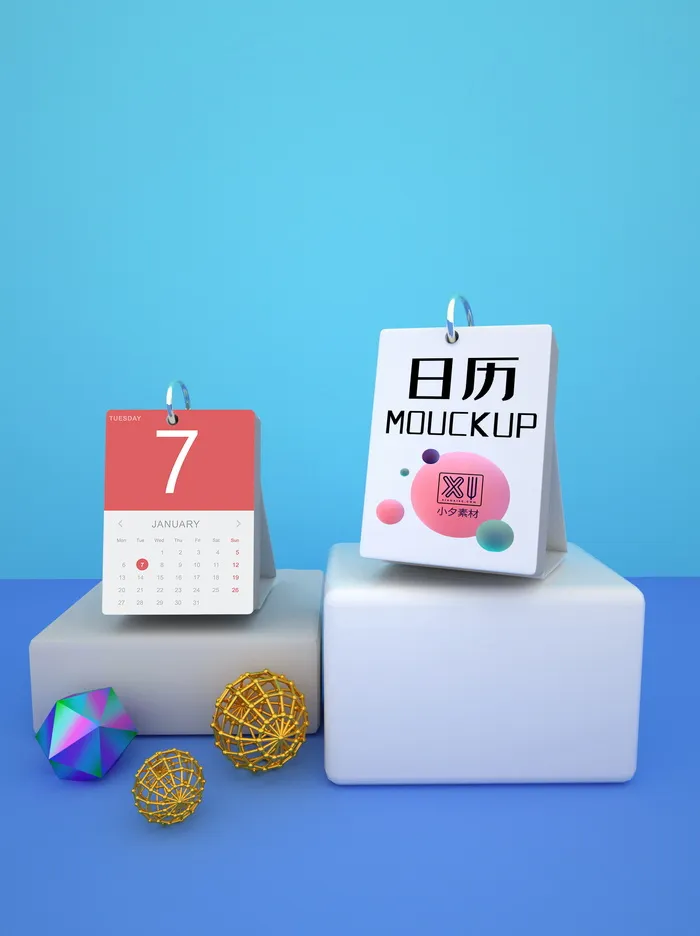 中国风国潮新春春节包装样机模板psd模版下载