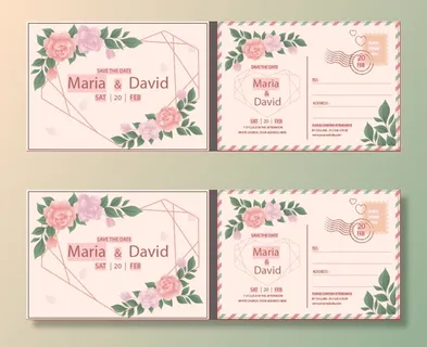 祝贺婚礼结婚邀请卡素材