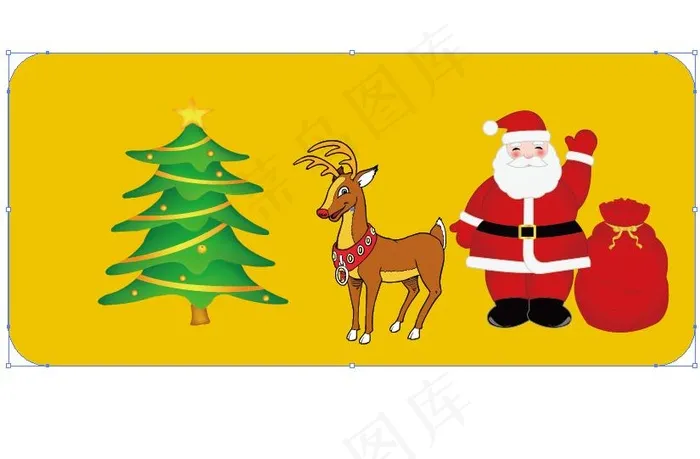 圣诞节素材ai矢量模版下载