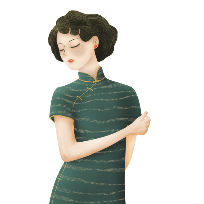 传统旗袍美女 (105)