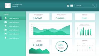 可视化大数据科技网页后台管理图表软件AI界面PSD模版素材源文件