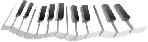 钢琴键图像 PNG免抠