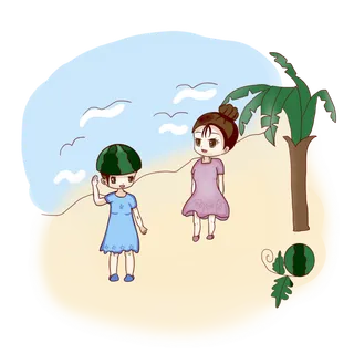 海边旅游的女孩