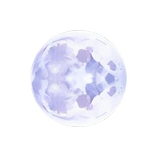 月亮月圆插画免抠