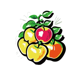 水果矢量彩色电商素材