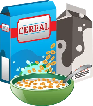 牛奶饼干早餐卡通少儿兴趣班