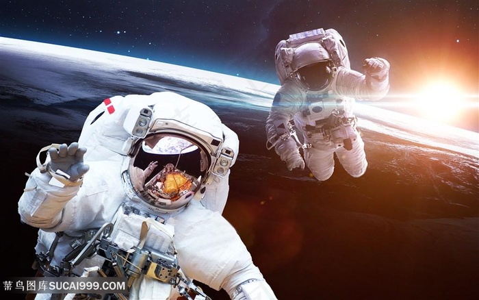 飞登宇宙的宇航员高清图片