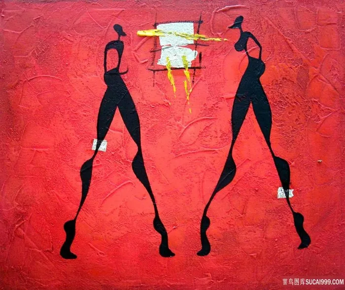 唯美人物艺术插画