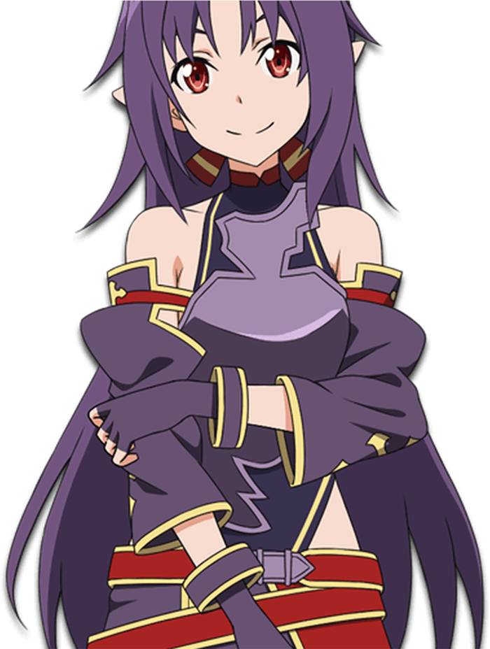 战士紫色女孩素材简笔