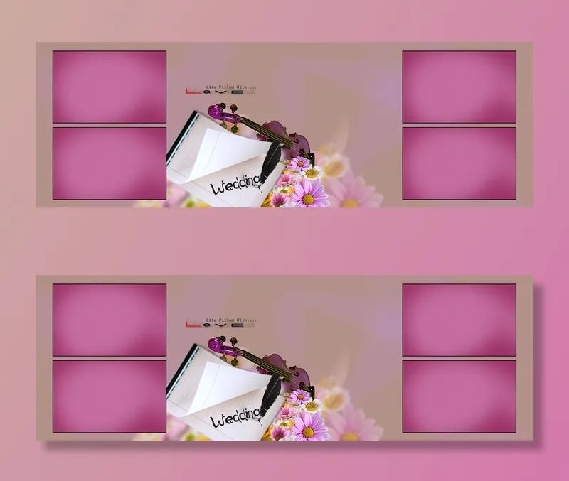 照片画册psd素材psd模版下载