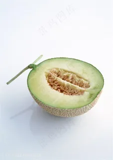 新鲜哈密瓜水果切片特写素材 新鲜哈密瓜水果切片特写素材