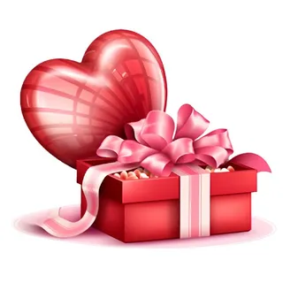 情人节520爱心礼物礼盒浪漫免抠