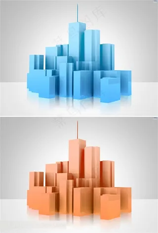 2款三维城市模型高清素材