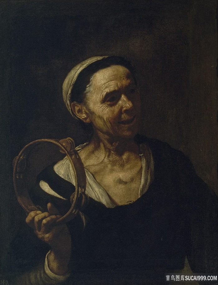 三月，埃斯特班-维耶亚和一个索纳亚肖像油画