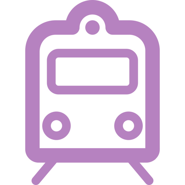 彩色火车头图标元素