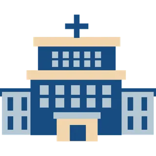 简笔画医院图标