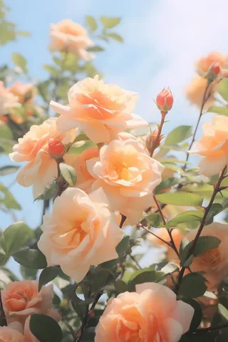 花园玫瑰清新阳光