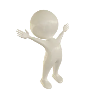 3D商务小人合作火柴人办公白领团队小黑人元素PNG设计素材模板