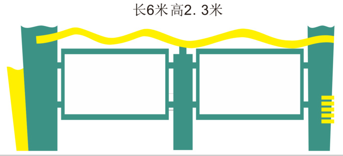 型材焊接 报刊栏模板 学校 *cdr矢量模版下载