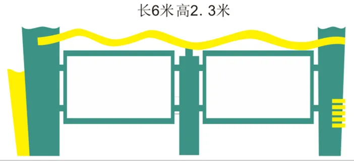 型材焊接 报刊栏模板 学校 *