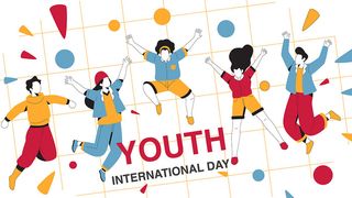 54青年海报54青年插画海报