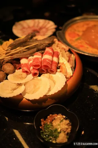 火锅食料羊肉卷