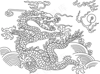 传统吉祥龙素材图片