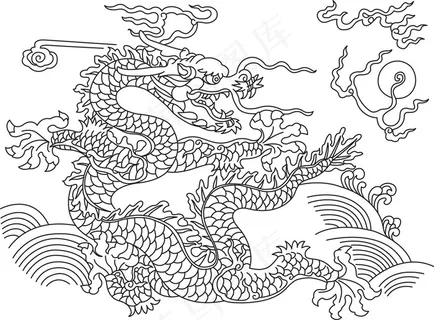 传统吉祥龙素材图片 传统吉祥龙素材图片