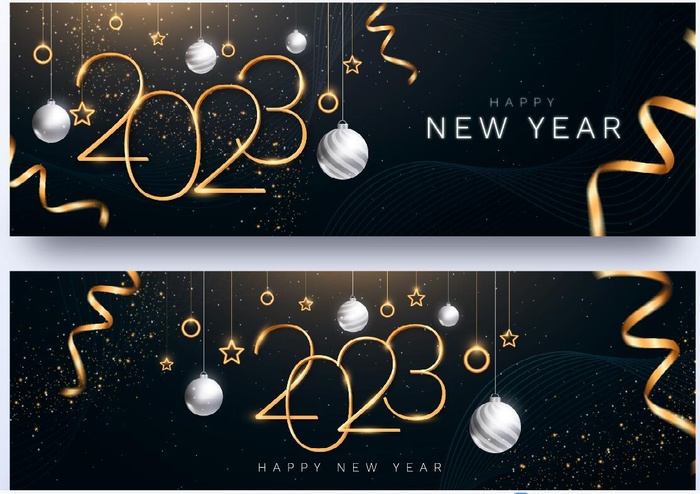 兔年2023新年横幅模板ai矢量模版下载