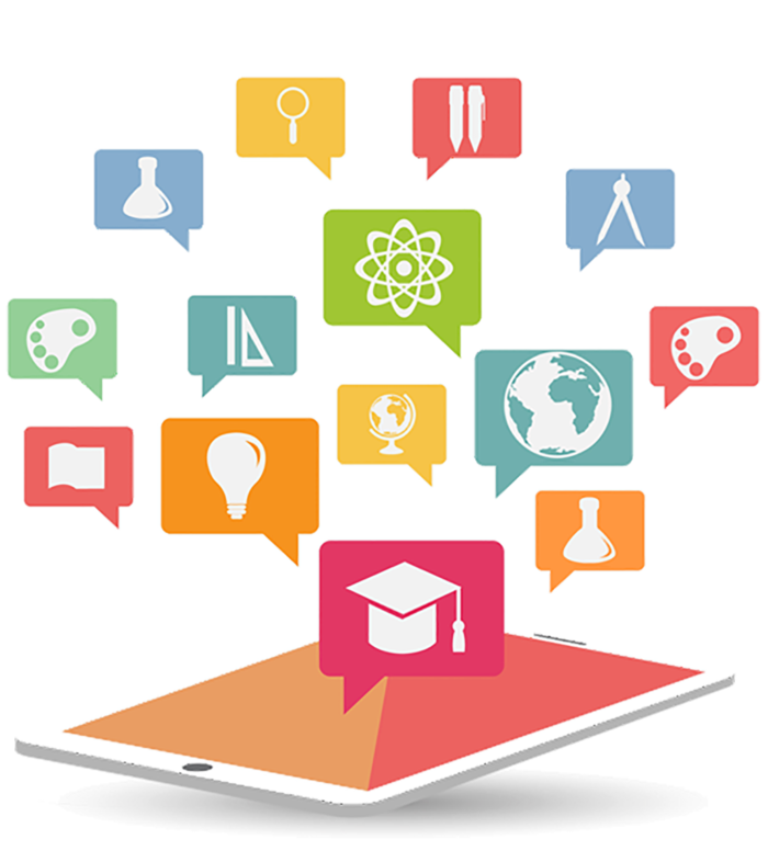 平板智能教学卡通图标少儿兴趣班