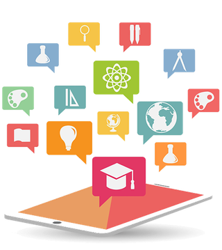 平板智能教学卡通图标少儿兴趣班