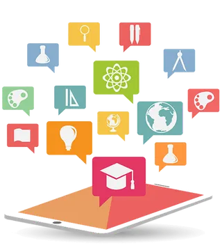 平板智能教学卡通图标少儿兴趣班