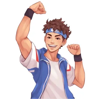 学生加油姿势免抠