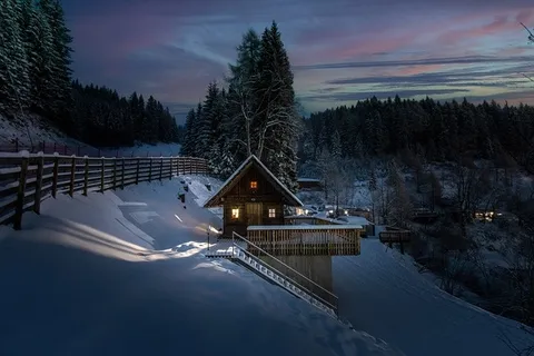 冬天自然背景风景
