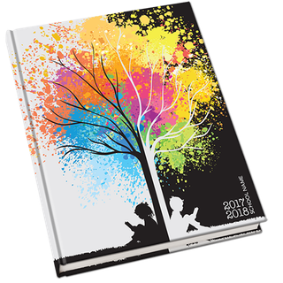 书本封面卡通炫彩