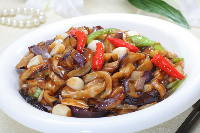 新蒜烧茄子 (2)