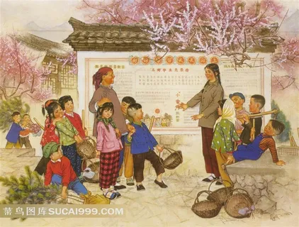 怀旧年画艺术图片