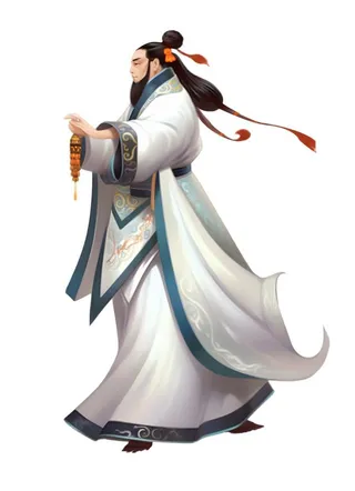 古风人物插画免抠